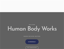 Tablet Screenshot of humanbw.com